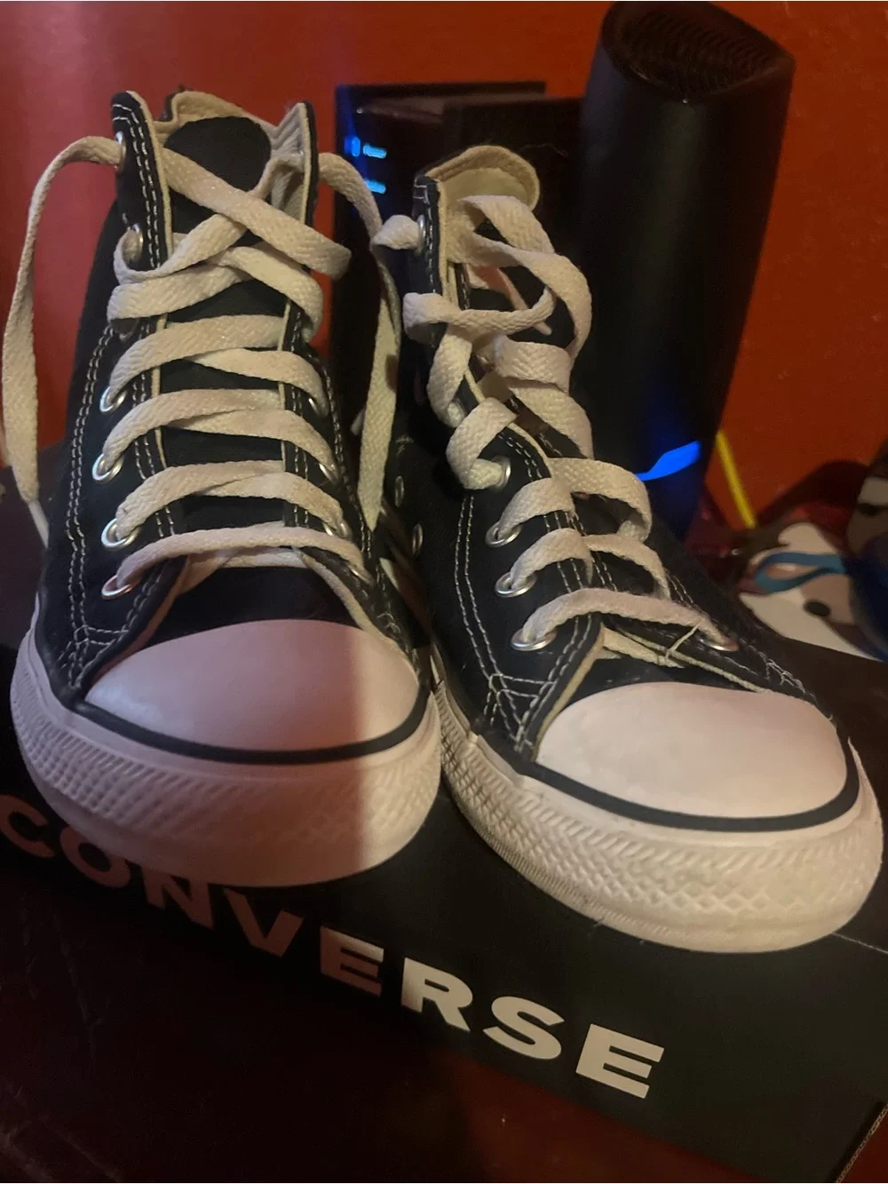 Converse Kids Black and White High-Top Sneakers